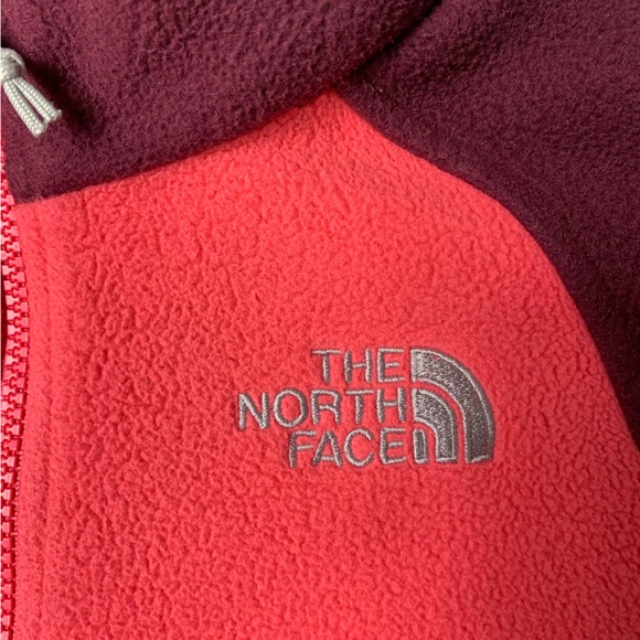 North Face Color Block Fleece Zip up Jacket - Picture 3 of 9